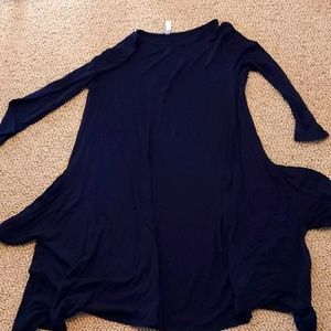 Honey and Lace Navy Blue Dress with pockets
